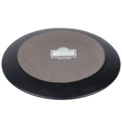 10 Strawberry Street RPPLE-BLKBB Matte Wave 6 1/4" Black Bread And Butter Stoneware Plate - 36/Case -Acopa Sales 1190806