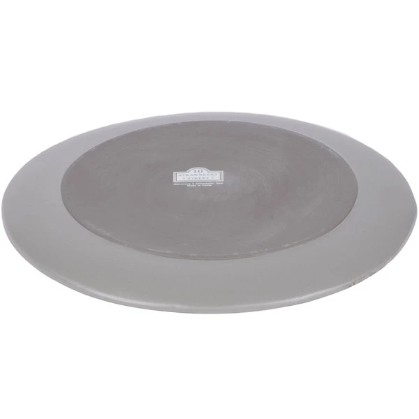 10 Strawberry Street RPPLE-GREYDIN Matte Wave 10 3/4" Gray Dinner Stoneware Plate - 12/Case 3 10 Strawberry Street RPPLE-GREYDIN Matte Wave 10 3/4" Gray Dinner Stoneware Plate - 12/Case - Image 3