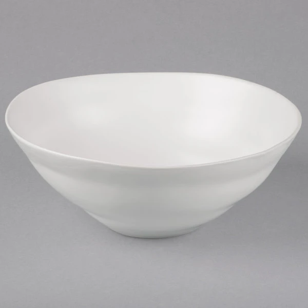 10 Strawberry Street RPPLE-WHTSRVBWL Matte Wave 80 Oz. White Serving Stoneware Bowl - 4/Case 2 10 Strawberry Street RPPLE-WHTSRVBWL Matte Wave 80 Oz. White Serving Stoneware Bowl - 4/Case - Image 2
