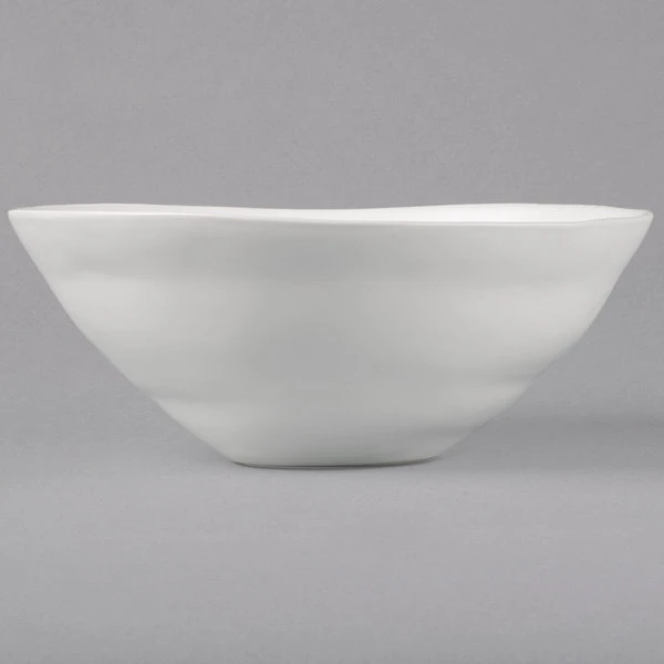 10 Strawberry Street RPPLE-WHTSRVBWL Matte Wave 80 Oz. White Serving Stoneware Bowl - 4/Case 3 10 Strawberry Street RPPLE-WHTSRVBWL Matte Wave 80 Oz. White Serving Stoneware Bowl - 4/Case - Image 3