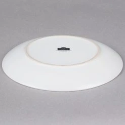 10 Strawberry Street WM-1-WHT Wazee Matte 10 1/2" Round White Stoneware Dinner Plate - 24/Case -Acopa Sales 1210457