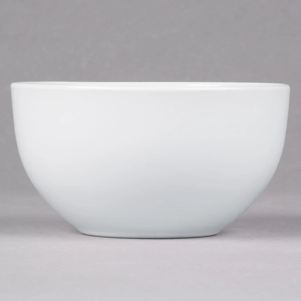 10 Strawberry Street WM-7-WHT Wazee Matte 16 Oz. Round White Stoneware Cereal Bowl - 24/Case 3 10 Strawberry Street WM-7-WHT Wazee Matte 16 Oz. Round White Stoneware Cereal Bowl - 24/Case - Image 3