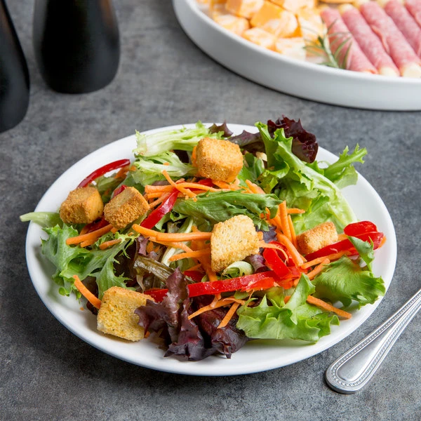 10 Strawberry Street WM-4-WHT Wazee Matte 7 3/4" Round White Stoneware Salad Plate - 24/Case 1 10 Strawberry Street WM-4-WHT Wazee Matte 7 3/4" Round White Stoneware Salad Plate - 24/Case