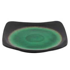 World Tableware BF-10 Hakone 10 1/2" Square Stoneware Plate With Round Detailing - 12/Case -Acopa Sales 1389756