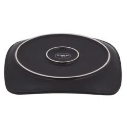 World Tableware BF-10 Hakone 10 1/2" Square Stoneware Plate With Round Detailing - 12/Case -Acopa Sales 1389758