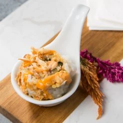 Acopa 1 Oz. Bright White Porcelain Appetizer / Tasting Spoon - 72/Case