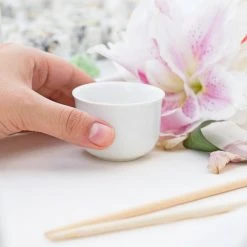 Acopa 2 Oz. Bright White Sake Cup - 48/Case