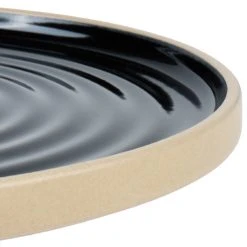 Chef & Sommelier FK843 Geode 10 3/4" Black Stackable Dinner Plate By Arc Cardinal - 12/Case 9 Chef & Sommelier FK843 Geode 10 3/4" Black Stackable Dinner Plate By Arc Cardinal - 12/Case -Acopa Sales 1481894