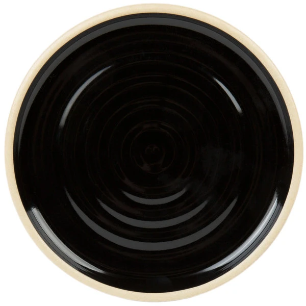 Chef & Sommelier FK845 Geode 6" Black Stackable Bread And Butter / Side Plate By Arc Cardinal - 12/Case 2 Chef & Sommelier FK845 Geode 6" Black Stackable Bread And Butter / Side Plate By Arc Cardinal - 12/Case - Image 2