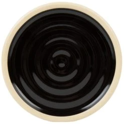 Alternative view of Chef & Sommelier FK888 Geode 4" Black Stackable Plate By Arc Cardinal - 24/Case