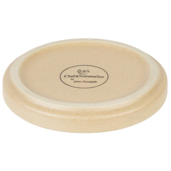 Chef & Sommelier FK888 Geode 4" Black Stackable Plate By Arc Cardinal - 24/Case 3 Chef & Sommelier FK888 Geode 4" Black Stackable Plate By Arc Cardinal - 24/Case - Image 3