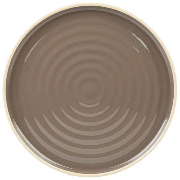 Chef & Sommelier FK943 Geode 10 3/4" Gray Stackable Dinner Plate By Arc Cardinal - 12/Case 2 Chef & Sommelier FK943 Geode 10 3/4" Gray Stackable Dinner Plate By Arc Cardinal - 12/Case - Image 2