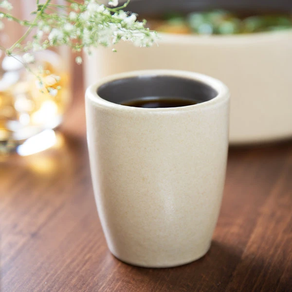 Chef & Sommelier FK990 Geode 4 Oz. Gray Stoneware Espresso / Sauce Cup By Arc Cardinal - 24/Case 1 Chef & Sommelier FK990 Geode 4 Oz. Gray Stoneware Espresso / Sauce Cup By Arc Cardinal - 24/Case