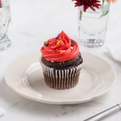 Acopa 6 3/8" Ivory (American White) Scalloped Edge Stoneware Plate - 36/Case