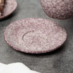 10 Strawberry Street BISEKI-9S-HSALT Biseki 6" Himalayan Salt Stoneware Saucer - 36/Case