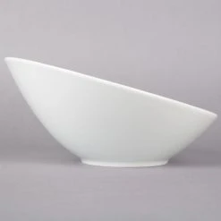 Acopa 20 Oz. Bright White Slanted Porcelain Bowl - 6/Pack 7 Acopa 20 Oz. Bright White Slanted Porcelain Bowl - 6/Pack -Acopa Sales 1649238