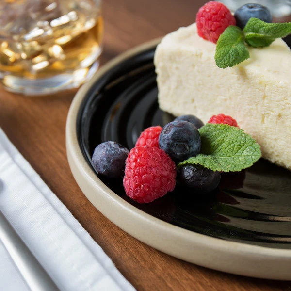 Chef & Sommelier FK844 Geode 8 1/2" Black Stackable Salad / Dessert Plate By Arc Cardinal - 12/Case 6 Chef & Sommelier FK844 Geode 8 1/2" Black Stackable Salad / Dessert Plate By Arc Cardinal - 12/Case - Image 6