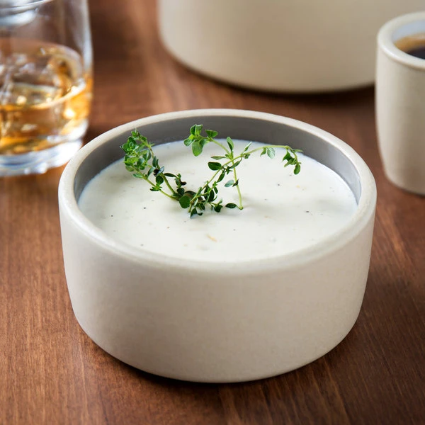 Chef & Sommelier FK989 Geode 12 Oz. Gray Stackable Bowl By Arc Cardinal - 24/Case 1 Chef & Sommelier FK989 Geode 12 Oz. Gray Stackable Bowl By Arc Cardinal - 24/Case