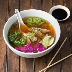 Acopa 0.6 Oz. Bright White Ceramic Chinese Soup Spoon / Asian Wonton Soup Spoon - 12/Pack -Acopa Sales 1738259