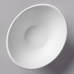 Acopa 7 Oz. Bright White Oval Porcelain Coupe Bowl - 36/Case -Acopa Sales 1748512