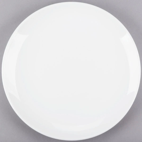 Acopa 11 1/4" Round Bright White Coupe Stoneware Plate - 4/Pack 2 Acopa 11 1/4" Round Bright White Coupe Stoneware Plate - 4/Pack - Image 2