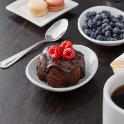 Acopa 4 Oz. Bright White Oval Porcelain Coupe Bowl - 36/Case