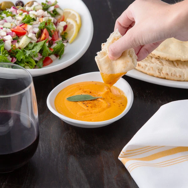 Acopa 4 Oz. Bright White Oval Porcelain Coupe Bowl - 36/Case 4 Acopa 4 Oz. Bright White Oval Porcelain Coupe Bowl - 36/Case - Image 4