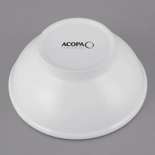 Acopa 25 Oz. Bright White Porcelain Menudo / Pasta / Salad Bowl - 12/Case 3 Acopa 25 Oz. Bright White Porcelain Menudo / Pasta / Salad Bowl - 12/Case - Image 3