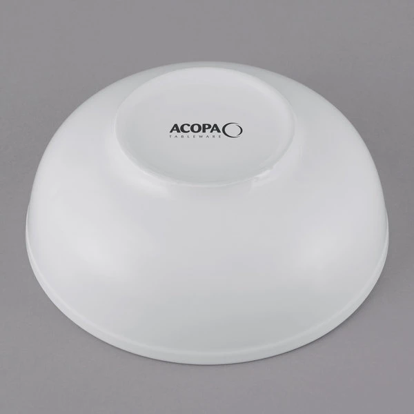 Acopa 58 Oz. Bright White Porcelain Menudo / Pasta / Salad Bowl - 12/Case 3 Acopa 58 Oz. Bright White Porcelain Menudo / Pasta / Salad Bowl - 12/Case - Image 3