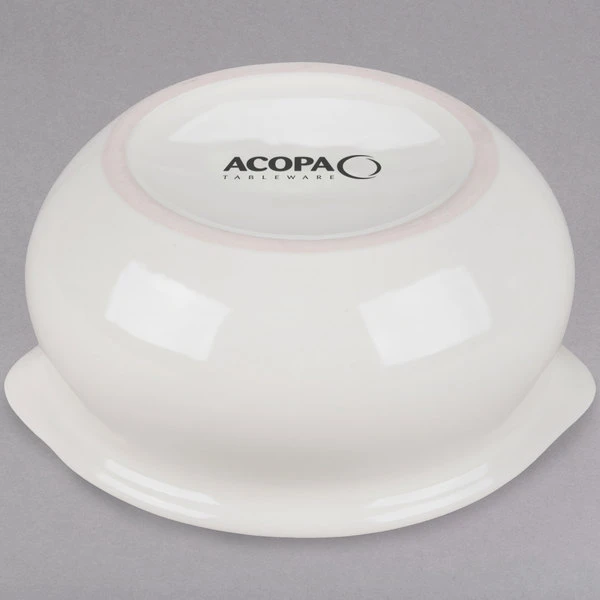 Acopa 12 Oz. Ivory (American White) Stoneware Onion Soup Crock / Bowl - 24/Case 3 Acopa 12 Oz. Ivory (American White) Stoneware Onion Soup Crock / Bowl - 24/Case - Image 3