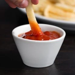 Acopa 4 Oz. Bright White Tapered China Sauce Cup - 48/Case 9 Acopa 4 Oz. Bright White Tapered China Sauce Cup - 48/Case -Acopa Sales 1781604