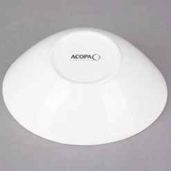Acopa 20 Oz. Bright White Slanted Porcelain Bowl - 12/Case 8 Acopa 20 Oz. Bright White Slanted Porcelain Bowl - 12/Case -Acopa Sales 1781998