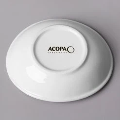 Acopa 4 Oz. Bright White Oval Porcelain Coupe Bowl - 36/Case 6 Acopa 4 Oz. Bright White Oval Porcelain Coupe Bowl - 36/Case -Acopa Sales 1782470