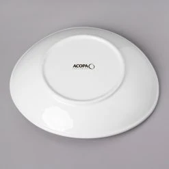 Acopa 28 Oz. Bright White Oval Porcelain Coupe Bowl - 12/Case 6 Acopa 28 Oz. Bright White Oval Porcelain Coupe Bowl - 12/Case -Acopa Sales 1782477