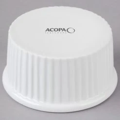 Acopa 5 Oz. Bright White Fluted Porcelain Ramekin - 48/Case 5 Acopa 5 Oz. Bright White Fluted Porcelain Ramekin - 48/Case -Acopa Sales 1782678
