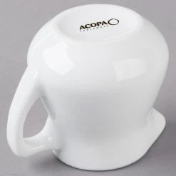Acopa 3.5 Oz. Bright White Porcelain Creamer - 48/Case -Acopa Sales 1783137