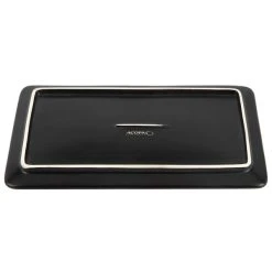 Acopa 10" X 5 3/4" Rectangular Matte Black Stoneware Flat Plate - 12/Case 5 Acopa 10" X 5 3/4" Rectangular Matte Black Stoneware Flat Plate - 12/Case -Acopa Sales 1783138