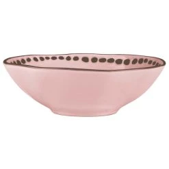 World Tableware DULCET-5P Dulcet 50 Oz. Pink Stoneware Serving Bowl - 12/Case