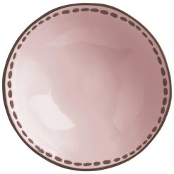Alternative view of World Tableware DULCET-5P Dulcet 50 Oz. Pink Stoneware Serving Bowl - 12/Case