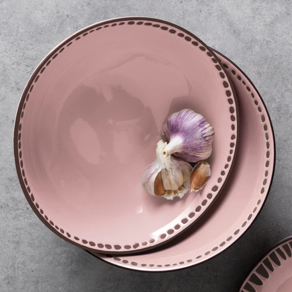 World Tableware DULCET-5P Dulcet 50 Oz. Pink Stoneware Serving Bowl - 12/Case 3 World Tableware DULCET-5P Dulcet 50 Oz. Pink Stoneware Serving Bowl - 12/Case - Image 3
