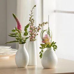 Acopa 3 3/4" Bright White Porcelain Jug Bud Vase - 12/Case -Acopa Sales 1827160