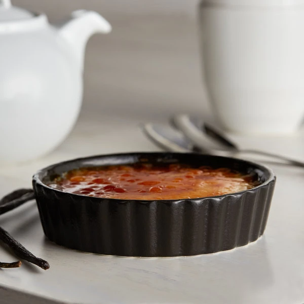 Acopa Keystone 6 Oz. Caldera Stoneware Souffle / Creme Brulee Dish - 48/Case 1 Acopa Keystone 6 Oz. Caldera Stoneware Souffle / Creme Brulee Dish - 48/Case
