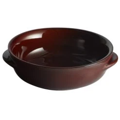 Alternative view of Acopa Keystone 13 Oz. Chestnut Stoneware Onion Soup Crock - 6/Case