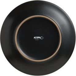 Acopa 7 1/4" Matte Black Stoneware Coupe Plate - 36/Case 7 Acopa 7 1/4" Matte Black Stoneware Coupe Plate - 36/Case -Acopa Sales 1859829