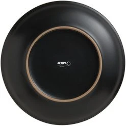 Acopa 11" Matte Black Stoneware Coupe Plate - 12/Case 7 Acopa 11" Matte Black Stoneware Coupe Plate - 12/Case -Acopa Sales 1859854