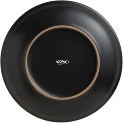 Acopa 10 1/2" Matte Black Stoneware Coupe Plate - 12/Case 7 Acopa 10 1/2" Matte Black Stoneware Coupe Plate - 12/Case -Acopa Sales 1863094