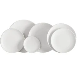 Acopa 7 1/4" Matte White Stoneware Coupe Plate - 36/Case 9 Acopa 7 1/4" Matte White Stoneware Coupe Plate - 36/Case -Acopa Sales 1865982
