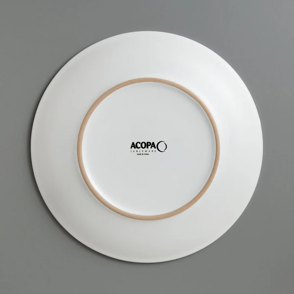 Acopa 7 1/4" Matte White Stoneware Coupe Plate - 36/Case 3 Acopa 7 1/4" Matte White Stoneware Coupe Plate - 36/Case - Image 3