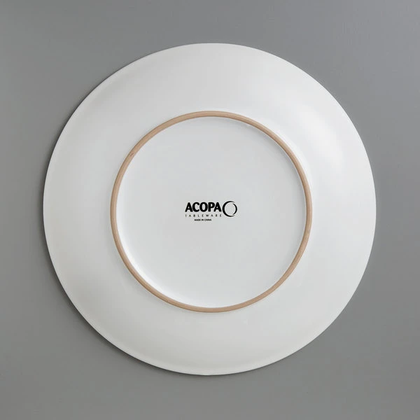 Acopa 10 1/2" Matte White Stoneware Coupe Plate - 12/Case 3 Acopa 10 1/2" Matte White Stoneware Coupe Plate - 12/Case - Image 3