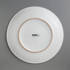 Acopa 12 1/4" Matte White Stoneware Coupe Plate - 12/Case -Acopa Sales 1865995